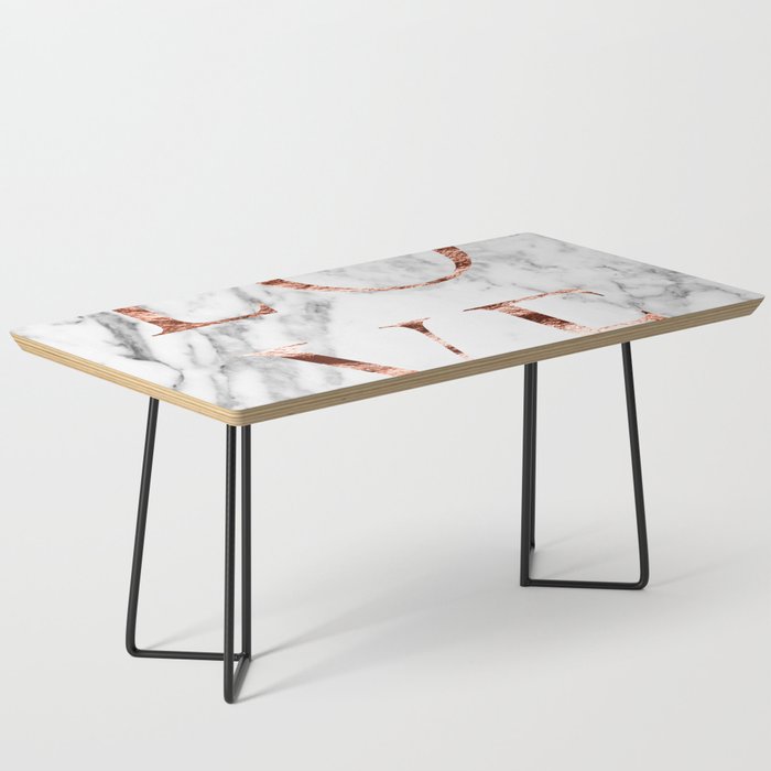 Rose Gold Marble Love Coffee Table By Marbleco Society6 - Marble Coffee Table Rose Gold Rose Gold Marble Love Coffee Table By Marbleco Society6 - Marble Coffee Table Rose Gold