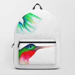 hummingbird watercolour Backpack | Waterbottle, Hummingbird, Artwork, Watercolor, Praise, Beautiful, Vibrant, Refreshing, Vintage, Print 