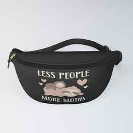 Less People More Sloths Arboreal Wildlife Animal Fanny Pack