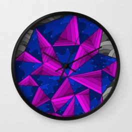 smell the colour 11 Wall Clock | Graphicdesign, Acid, Melting, Colorful, Pyramid, Structure, Trippy, Colourful, Dripping, Oriental 