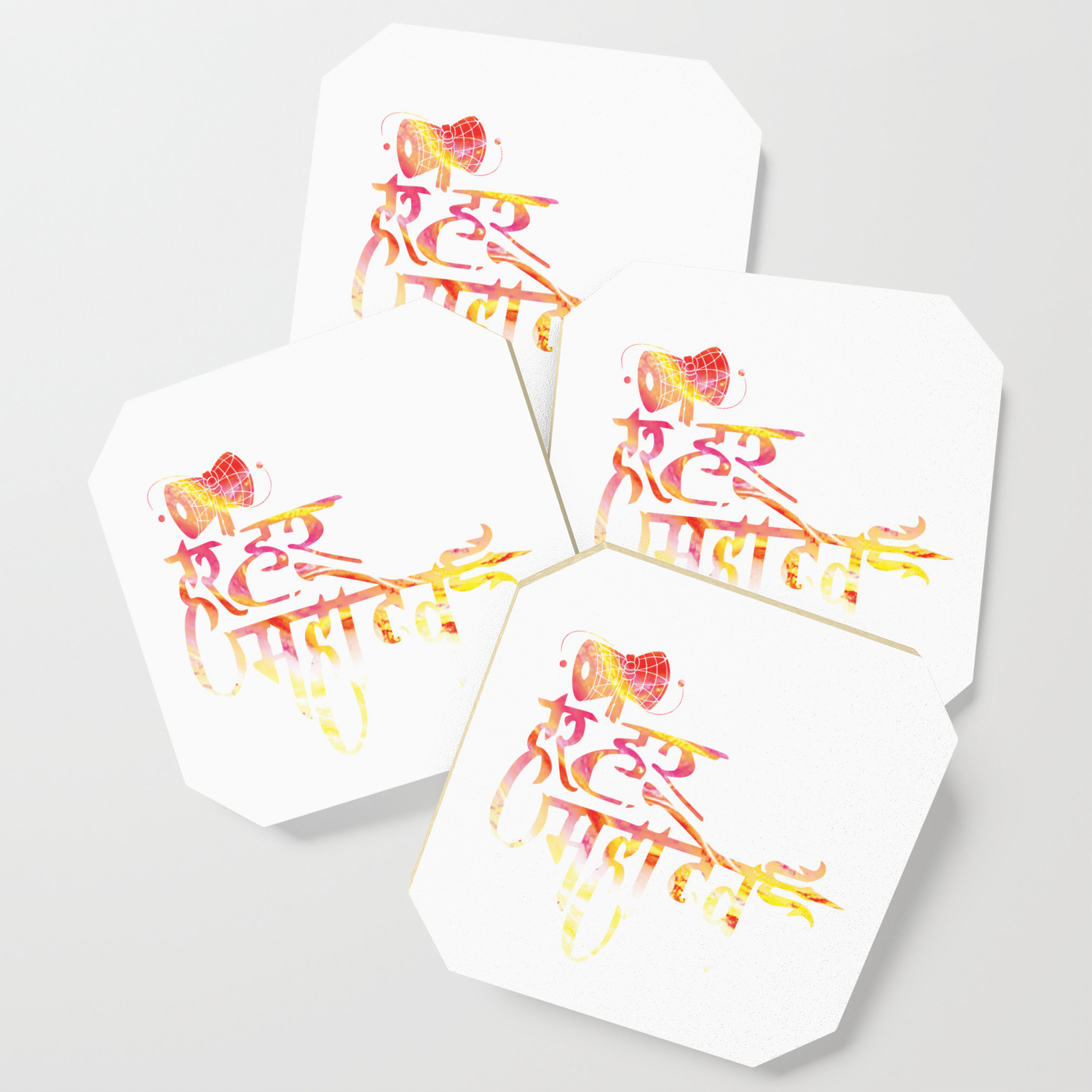 Har Har Mahadev Lord Shiva Coaster By Equanimousone Society6