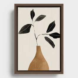 minimal plant 6 Framed Canvas