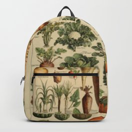 Vegetable Chart Backpack | Restaurant, Kitchen, Painting, Antique, Home, Vegetarian, Decor, Art, Chef, Vegetableposter 