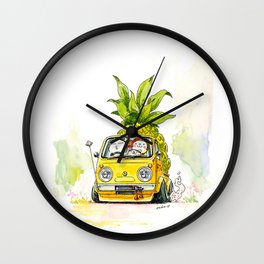 Crazy Car Art 0227 Wall Clock | Truck, Ink, Crazycar, Watercolor, Mame, Classiccar, Oldschool, Carart, Tuned, Kyusha 