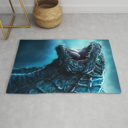 The King of Monsters - Godzilla Rug | Digital, Monster Drawing, King Of Monster, Drawing, Creature Drawing, Painting, Monster Art, Godzilla Painting, Monster Painting, Godzilla 