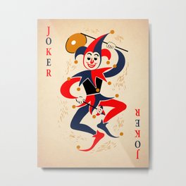 Joker Playing Card Metal Print | Drawing, Snap, Joker, Jokerplayingcard, Cardgame, Solitaire, Playingcards, Hearts, Playingcard, Clubs 