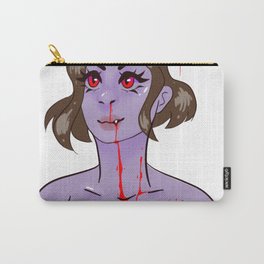 Vampire maenad Carry-All Pouch | Lady, Digital, Vampire, Drawing, Lgbt, Lesbian, Ink Pen 