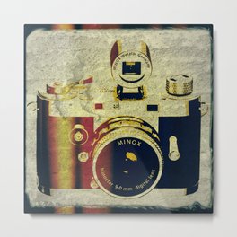 Minox camera Metal Print | Mixed Media, Illustration 