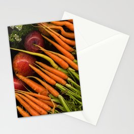 Carrots and Apples Stationery Cards