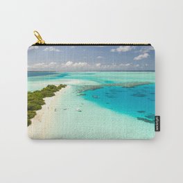Maldive Islands Dream Carry-All Pouch | Palms, Color, Ocean, Digital, Caribicislands, Sun, Holiday, Vacation, Island, Dreams 