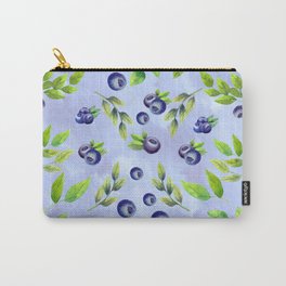 Wild Blueberries And Cream Carry-All Pouch