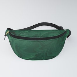Modern Cotemporary Emerald Green Abstract Fanny Pack