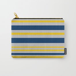 Variable Stripes in Mustard Yellow, Silver Gray, and Navy Blue Carry-All Pouch | Graphicdesign, Yellow, Digital, Silver, Stripes, Navyblue, Mustard, Grey, Gray, Stripe 
