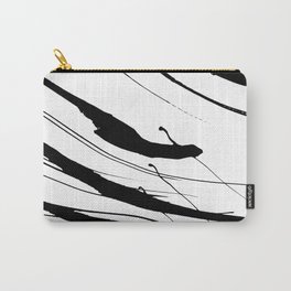 Abstract Swatches // Black Carry-All Pouch | Abstract, Swatches, Acrylic, Home Decor, Contemporary, Paint, Digital, Oil, Ink, Brush Strokes 