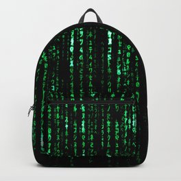 The Matrix Code Backpack | Revolutions, Thematrix, Reloaded, Neo, Matrix, Green, Keanureeves, Resurrections, Trinity, Morpheus 
