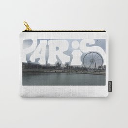 Paris Panorama Carry-All Pouch | Paris, 1Starrondissement, Traveler, Walkinthepark, Panorama, Parisexploring, Photo, Panoramicview, Eiffeltower, Giantwheel 