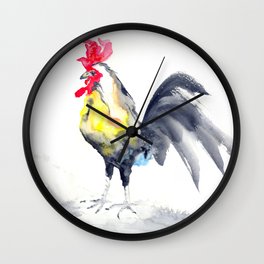 Cockrel  Wall Clock | Illustration, Painting, Animal, Nature 