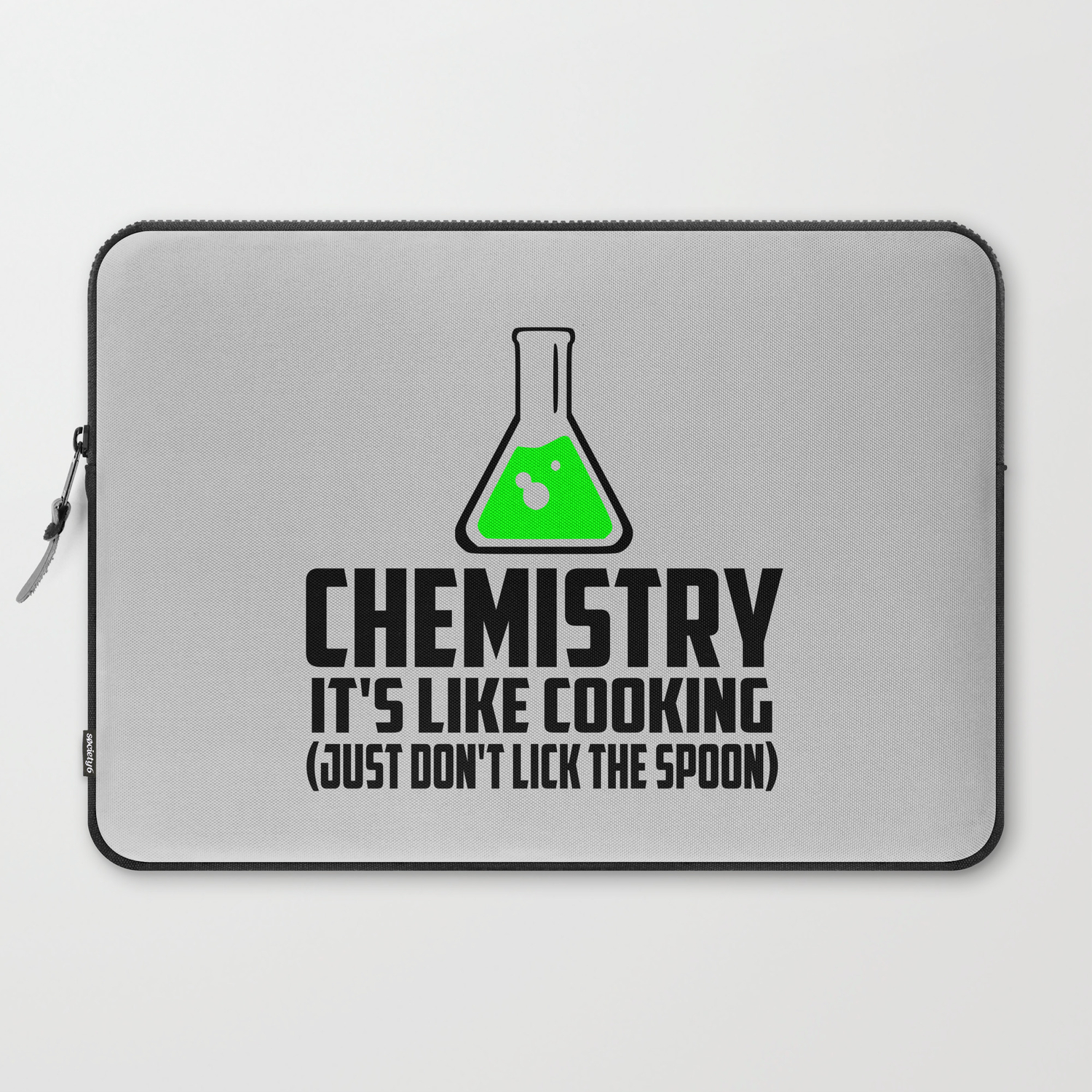 Chemistry funny quote Laptop Sleeve by WordArt | Society6