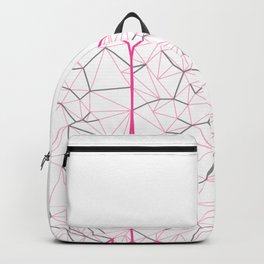 Pink Matter Backpack | Lineart, Graphic Design, Music, Organic, Vector, Brain, Digital, Geometric, Pattern, Graphicdesign 