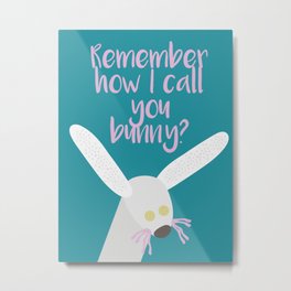It's a sock bunny... Metal Print | Valentineepisode, Friends, Diyvalentine, Chandlerandmonica, Typography, Chandlerbing, Graphicdesign, Monica, Chandler, Monicagellar 