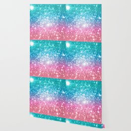 Mermaid Glitter Wallpaper For Any Decor Style Society6
