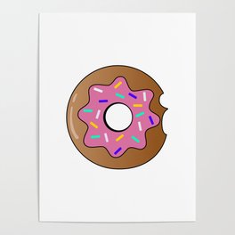 Kawaii Donut Poster