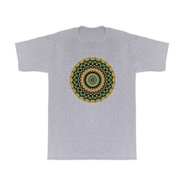 Saint Patrick's Day Kaleidoscope mandala with cute gnomes,lucky clover and hearts T Shirt | Gnomes, Green, Typography, Greengnome, Imirish, Artbyedy, Vintage, Saintpatrick, Graphicdesign, Kaleidiscope 