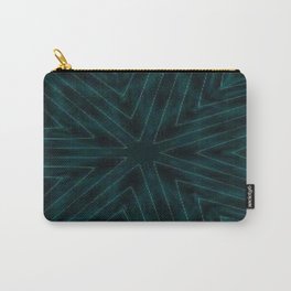 Teal Forest Green Snowflake Carry-All Pouch | Digital, Snowflake, Star, Papersnowflakeseries, Simplychic, Green, Masculine, Homedecor, Graphic Design, Forest 