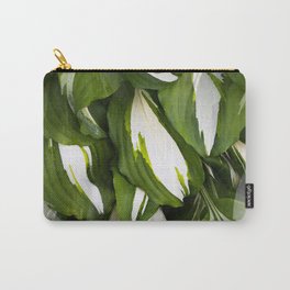 Beautiful Variagated Green Leaves Nature #decor #society6 #buyart Carry-All Pouch | Botanical, Homedecor, Color, Leaf, Green, Outdoor, Tropical, Digital, Nature, Greetings 