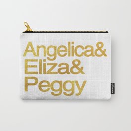 Eliza Schuyler Hamilton and her Sisters Angelica and Peggy Carry-All Pouch | Helvetica, Ampersandlist, Elizabethschuyler, Broadway, Hamilton, Angelica, Alexanderhamilton, Angelicaschuyler, Graphicdesign, Musical 