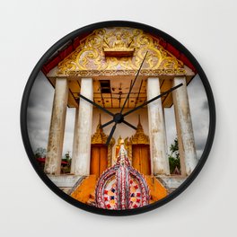 Somdet Temple Wall Clock | Digital, Sangkhlaburi, Buddhisttemple, Thaitemple, Somdettemple, Kanchanaburi, Buddha, Photo, Temple, Color 