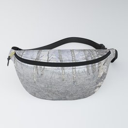 Birch forest popular drawing Fanny Pack