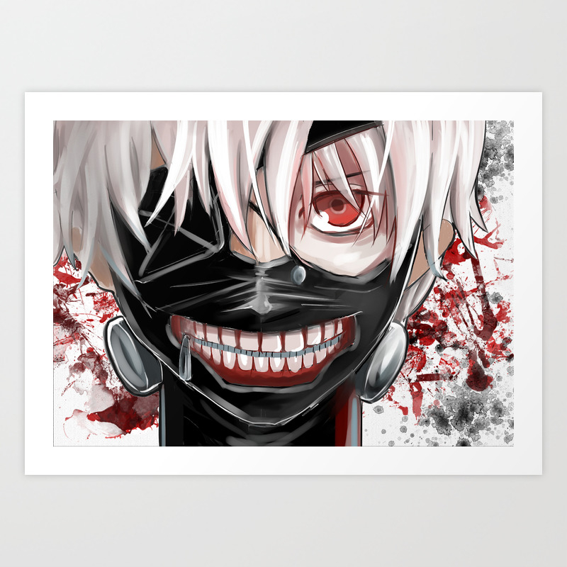 Get Wallpaper Tokyo Ghoul Ken Kaneki Art Print By Maxiposters Society6 Free