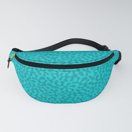 Abstract retro summer teal groovy pattern Fanny Pack