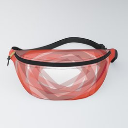 Swirling Red/Orange Squares Fanny Pack