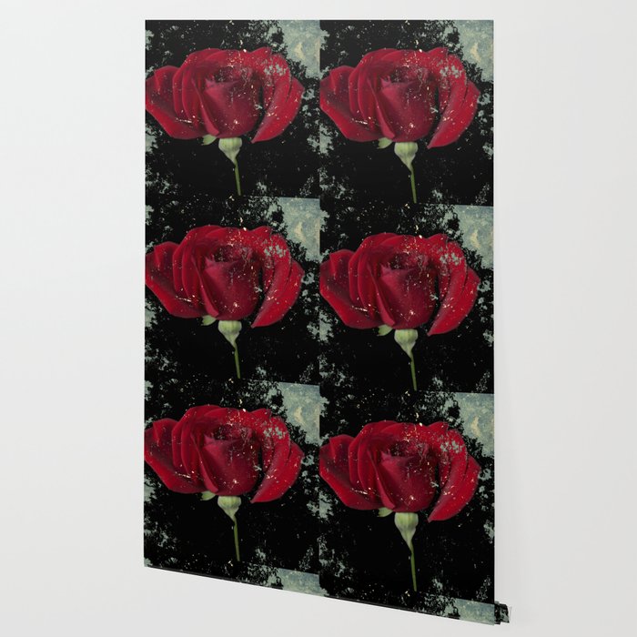 Grunge Red Rose Wallpaper By Lorasi Society6
