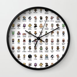 Butch McLogic's 8-Bit Guide to Gay Labels Wall Clock