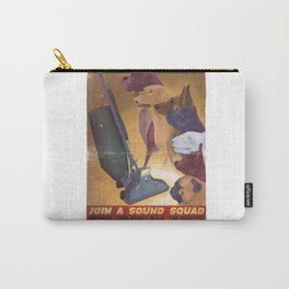 Sound Squad Anti-Vacuum P.S.A. Carry-All Pouch | Vintage, Illustration, Funny, Pop Art 
