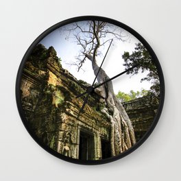 Ta Prohm Beauty Wall Clock | Angkorwat, Khmer, Huge, Gigantic, Banyan, Buddhism, Carvings, Kapok, Ancient, Khmerrouge 