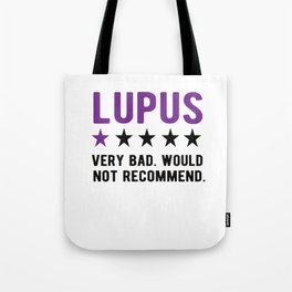 Lupus Awareness Month Purple Ribbon Lupus Warrior Tote Bag