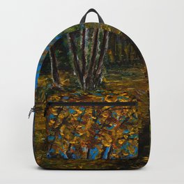 Vagen Backpack | Naturescenery, Acrylic, Painting, Fall, Autumn, Nature, Impressionism, Landscape, Trees, October 