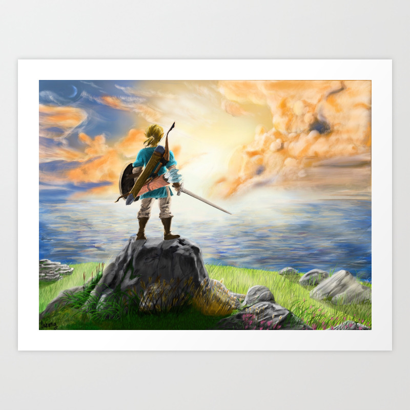 The Legend Of Zelda Breath Of The Wild Art Print By Ishmy Society6