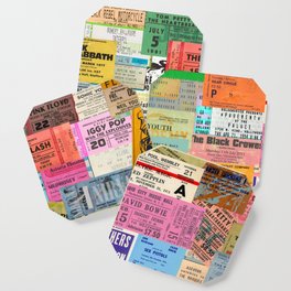 I miss concerts - ticket stubs Coaster