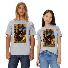 Columbus Discovers the Shores of America, 1846 by Christian Ruben T Shirt