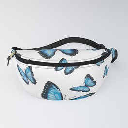 Blue butterfly pattern Fanny Pack