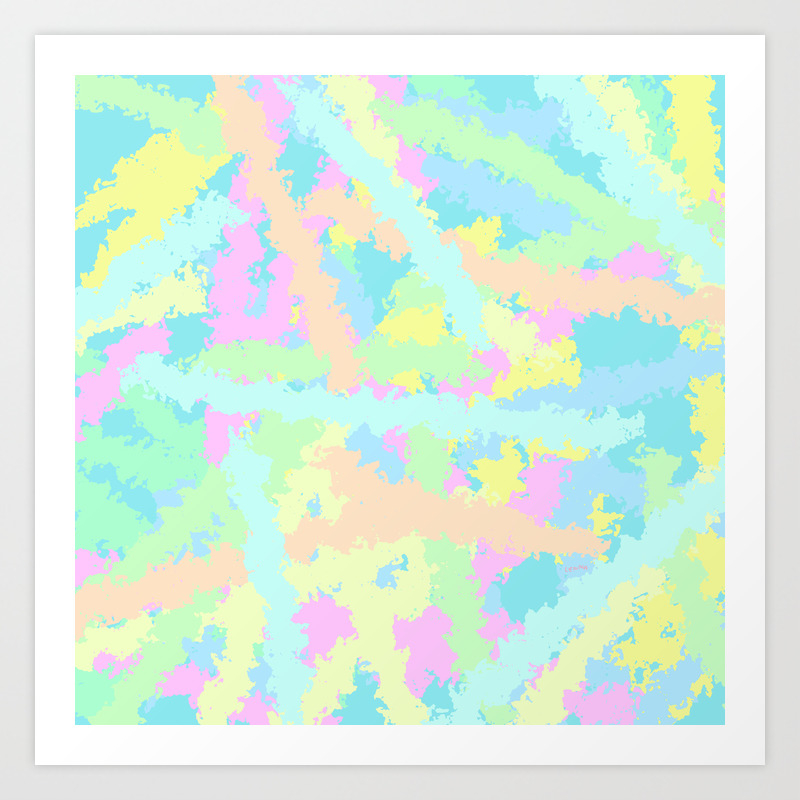 Dreaming A Colorful World Colorful Abstract Art Pastel Colors