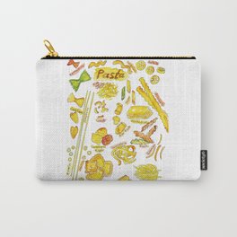Types of Pasta Kitchen Decor Picture Wall Poster Watercolor Carry-All Pouch | Design, Background, Types, Watercolor, Painting, Illustration, Restaurant, Pasta, Decor, Hand 