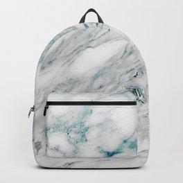 Grey turquoise abstract Backpack