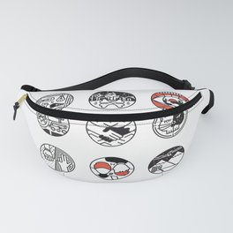 blurry icons Fanny Pack