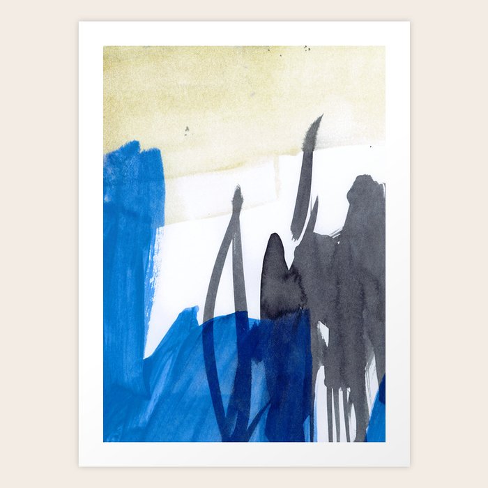 abstract blue Art Print by Iris Lehnhardt Society6